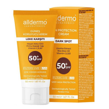 Alldermo Leke Karşıtı Güneş Koruyucu Spf50+ Krem 50 ml - Alldermo