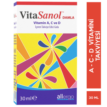 Allergo VitaSanol Drops ACD3 Damla 30 ML - VitaGlucan+