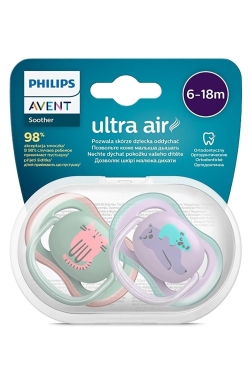 Avent SCF085/18 Ultra Air Emzik Kız 6-18 Ay 2'li - Philips Avent