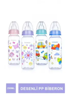 Bebedor Desenli Pp Biberon 250ml Orta Akış 24302 - Bebedor