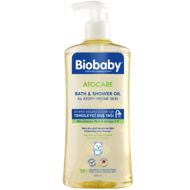 Biobaby Atocare Temizleyici Banyo Duş Yağı 500 ml - biobaby