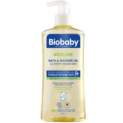Biobaby Atocare Temizleyici Banyo Duş Yağı 500 ml - 1