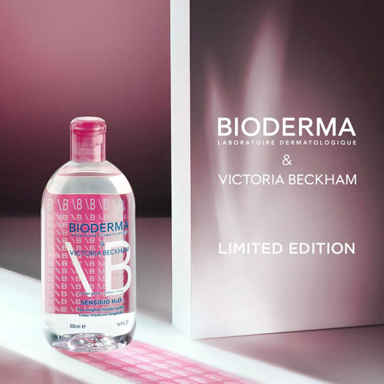 Bioderma Sensibio H2O Yüz ve Makyaj Temizleme Suyu 500 ml - Victoria Beckham Limited Edition - 3