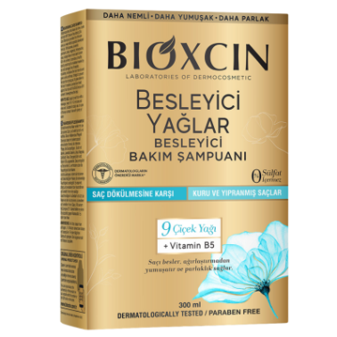 Bioxcin Besleyici Yağlar Kuru ve Yıpranmış Saçlar için 300 ml Şampuan - Bioxcin