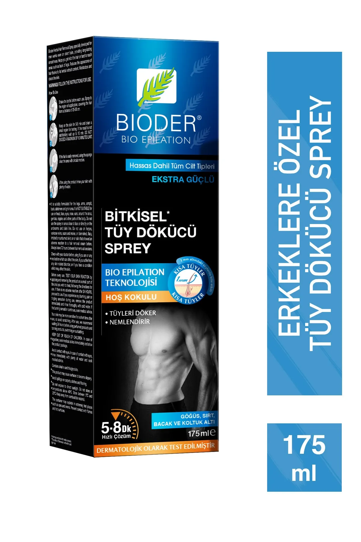 Bioder Tüy Dökücü Sprey Erkek 175 ml - bioder
