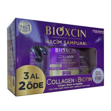 Bioxcin Collagen & Biotin Hacim Şampuanı 300 ml - 3 Al 2 Öde - Bioxcin