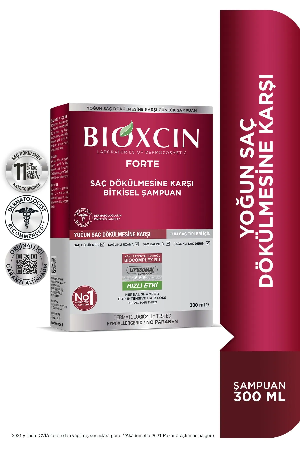 Bioxcin Şampuan Forte Tüm Saçlar 300 ml - Bioxcin