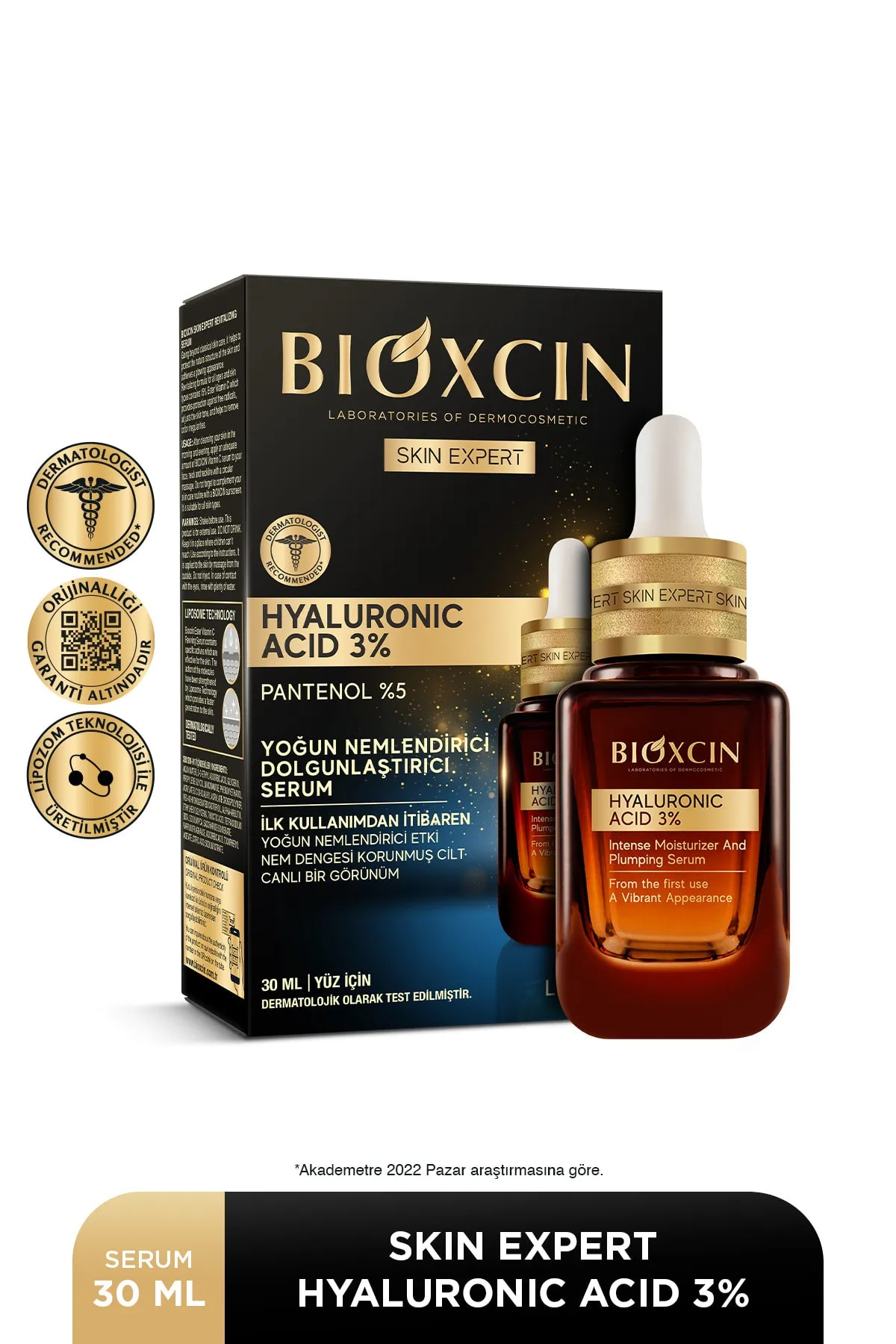 Bioxcin Hyaluronic Acid %3 Yoğun Nemlendirici Dolgunlaştırıcı Serum 30 ml - Bioxcin