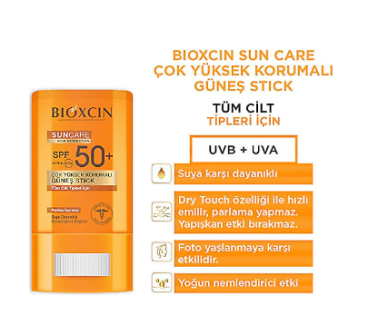 Bioxcin Sun Care 15 gr 50 Faktör Stick Güneş Kremi - Bioxcin