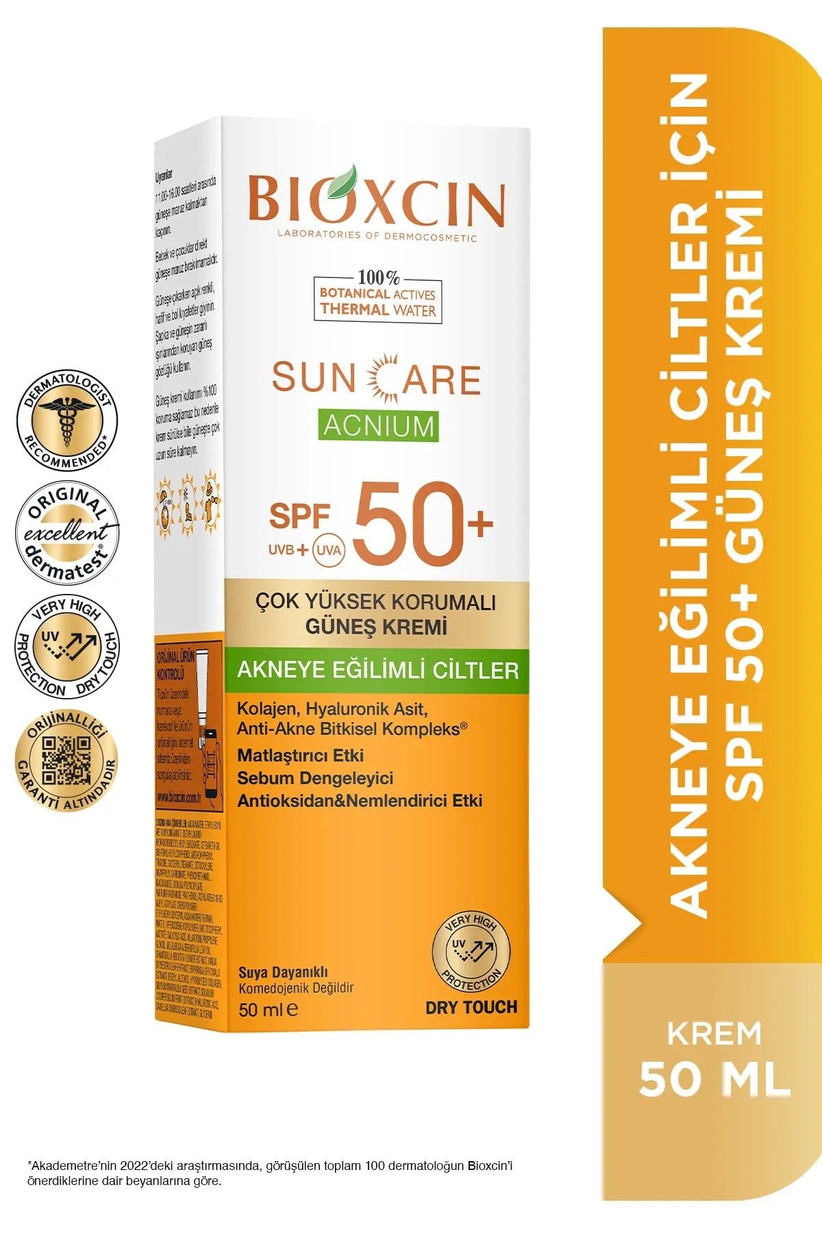Bioxcin Sun Care Acnium Krem SPF50 50 ml - Bioxcin