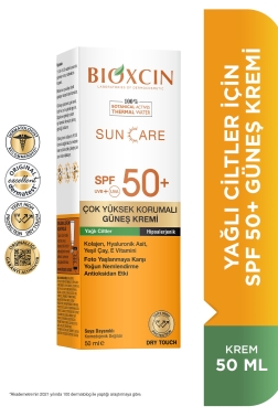 Bioxcin Sun Care Yağlı Ciltler İçin Güneş Kremi SPF50+ 50 ml - Bioxcin