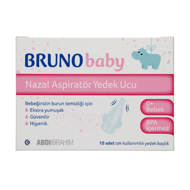 Bruno Baby 10'lu Nazal Aspiratör Yedek Uç - Bruno