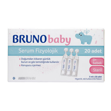 Bruno Baby 5 ml 20'li Flakon Serum Fizyolojik - Bruno