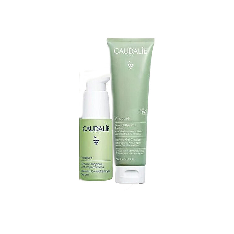 Caudalie Akne Karşıtı Bakım Seti - Vinopure Serum 30 ml + Temizleme Jeli 150 ml - 2