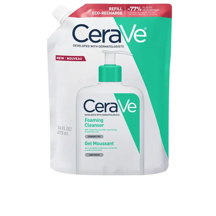 Cerave Foaming Cleanser Refill Dökme Poşet Normal ve Yağlıya Dönük Ciltler İçin Köpüren Temizleyici 473 ml - 1