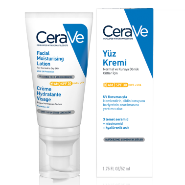 Cerave Nemlendirici Yüz Kremi SPF30 52 ml - CeraVe