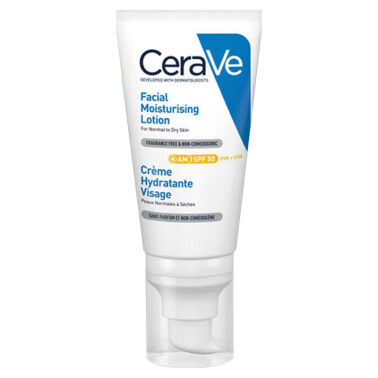 Cerave Normal ve Kuruya Dönük Ciltler için 50 Faktör 52 ml Nemlendirici Krem - CeraVe