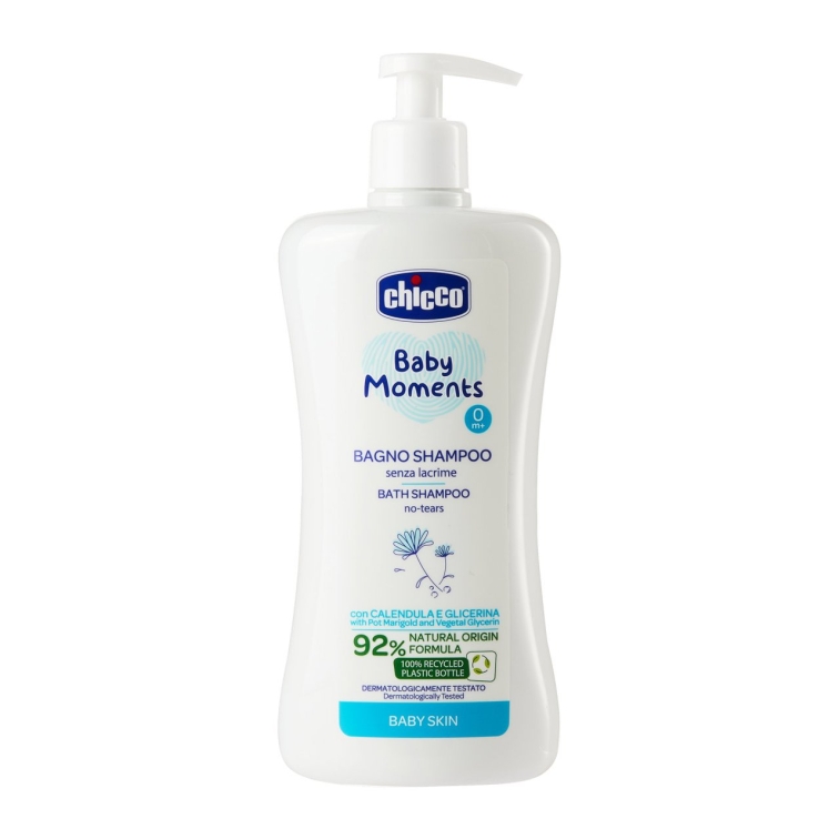 Chicco Baby Moments Doğal Saç ve Vücut Şampuanı 500 ml - 1