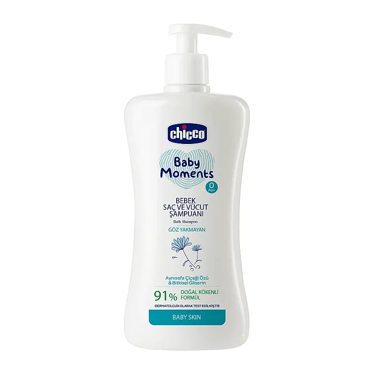 Chicco Doğal Bebek Saç ve Vücut Şampuanı 500 ml - 1