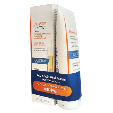 Ducray Creastim Reactiv Losyon 60 ml + Anaphase Şampuan 100 ml HEDİYE! - Ducray