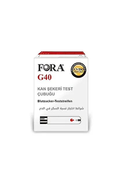 Fora G40 Kan Şekeri Ölçüm Çubuğu Stripi 50 Adet - 1
