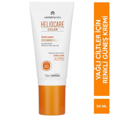 Heliocare Color Gelcream Light Buğday Renkli Güneş Kremi Spf 50 50 ml - Heliocare