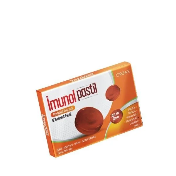 İmunol Portakal Aromalı 12 Pastil - Orzax Ocean
