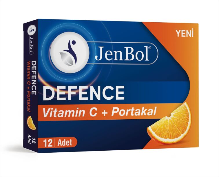 Jenbol Defence Vit.C+Portakal Pastil 12 Drops - 1