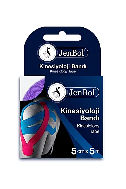 Jenbol Kinesiology Tape Ağrı Bandı 5 cm x 5 m - Mor - Jenbol