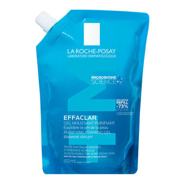 La Roche Posay Effaclar Yağlı Ciltler için Temizleme Jeli 400ml - Refill - La Roche Posay