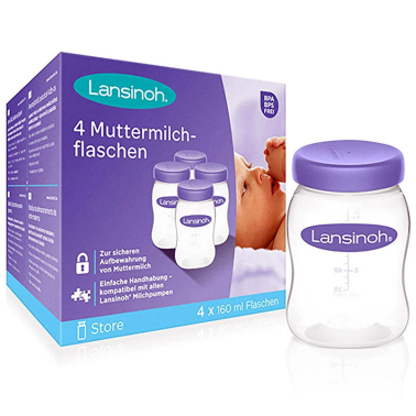 Lansinoh Anne Sütü Saklama Şişeleri 4'lü 160 ml - Lansinoh