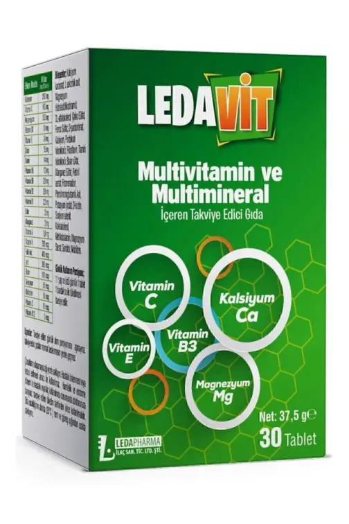 Ledavit Multivitamin ve Multimineral 30 Kapsül - 1