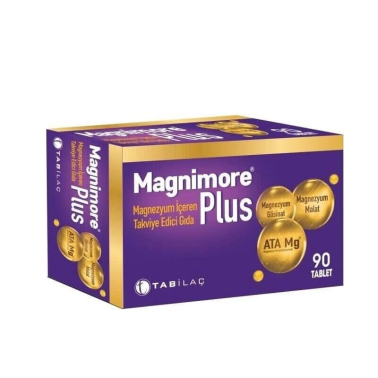 Magnimore Magnezyum İçeren Takviye Edici Gıda 90 Tablet - MAGNİMORE