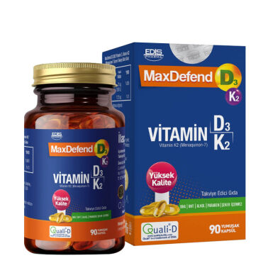 MaxDefend D3 K2 90 Kapsül - Edis Pharma