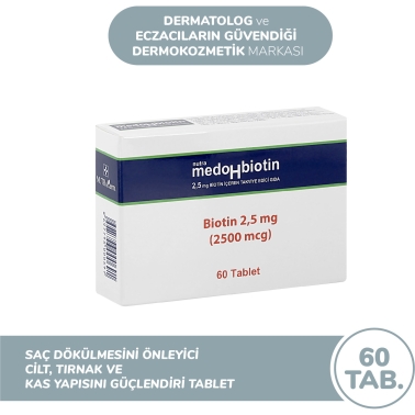 Medohbiotin 2,5 mg 60 Tablet - Medohbiotin