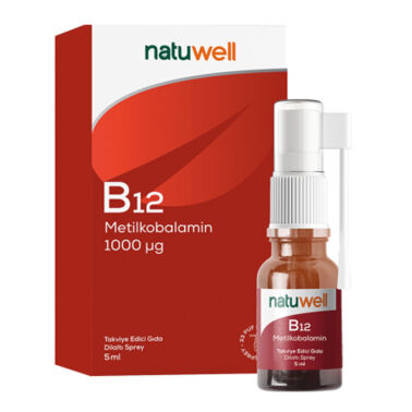 Natuwell B12 Metilkobalamin 1000 mcg 5 ml Sprey - natuwell
