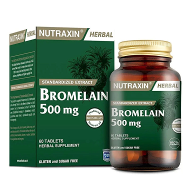 Nutraxin Bromelain 500mg 60 Tablet - Nutraxin