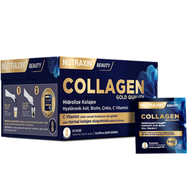 Nutraxin Collagen Gold Quauty Takviye Edici Gıda 30 Saşe - Nutraxin