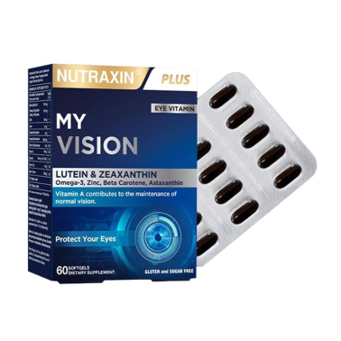 Nutraxin Plus My Vision Göz Vitamini Lutein Zeaksantin 60 Kapsül - Nutraxin