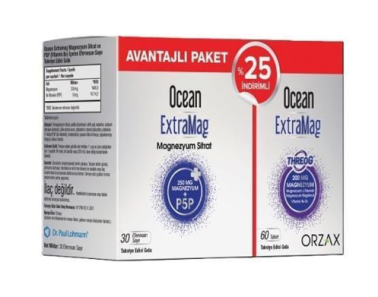 Ocean Extramag 30 Saşe + Extramag Threog 60 Tablet - Ocean Orzax