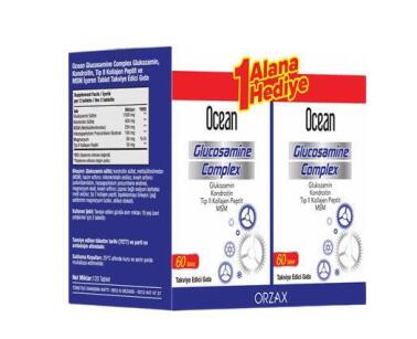 Ocean Glucosamine Complex 60 Tablet - 1 Alana 1 Hediye - Ocean Orzax