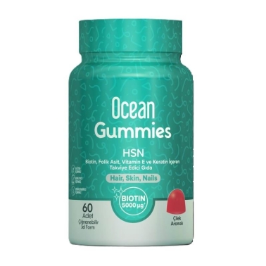 Ocean Gummies HSN Çiğnenebilir Jel Form 60 Adet - Orzax Ocean