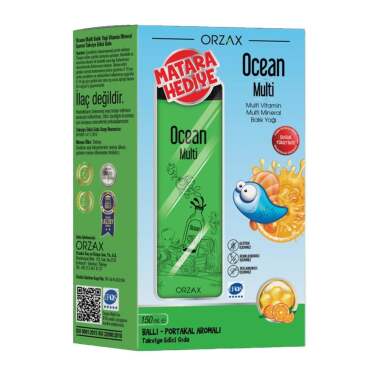 Ocean Multi Şurup Ballı ve Portakal Aromalı 150 ml - Matara Hediyeli - Orzax Ocean