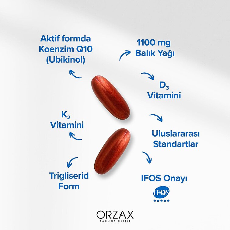Ocean Pulse Omega 3- Vit K2 - Vit D3 -Ubiquinol 30 Kapsül - 3