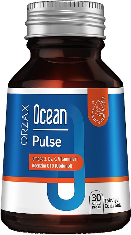 Ocean Pulse Omega 3- Vit K2 - Vit D3 -Ubiquinol 30 Kapsül - 1