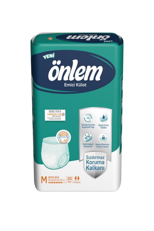 Önlem Yetişkin Emici Külot Bezi Orta Boy ( Medium ) 30 Adet - 1