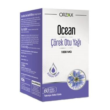 Orzax Ocean Çörek Otu Yağı 60 Kapsül - Orzax Ocean