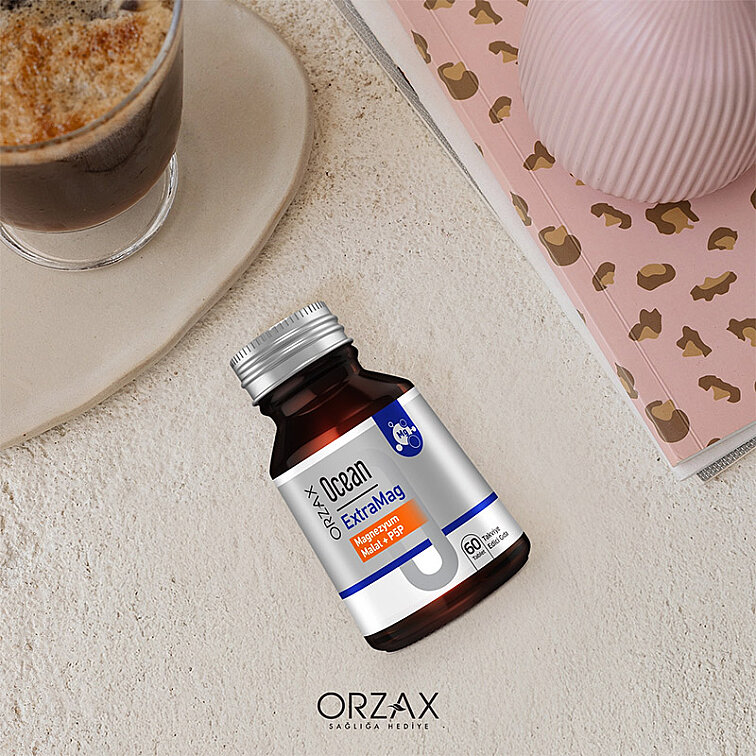 Orzax Ocean ExtraMag Magnezyum Malat + P5P Takviye Edici Gıda 60 Tablet - 2