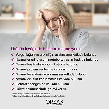 Orzax Ocean ExtraMag Threog Takviye Edici Gıda 60 Tablet - 4