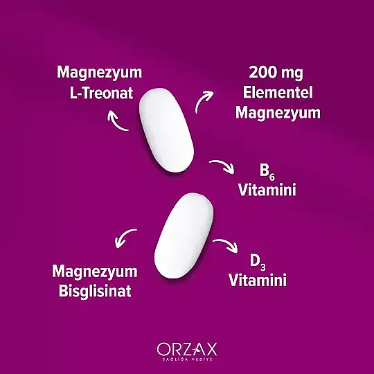 Orzax Ocean ExtraMag Threog Takviye Edici Gıda 60 Tablet - 3